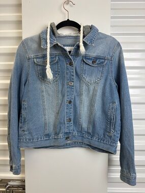 The Style Between Us‎ Denim Hooded Jacket